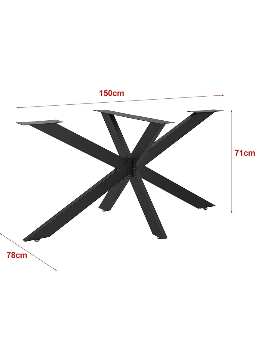 Metal Masa Yemek Masası Toplantı Masası Ayağı 150 x 78 x 71 cm Mobilya Ayağı